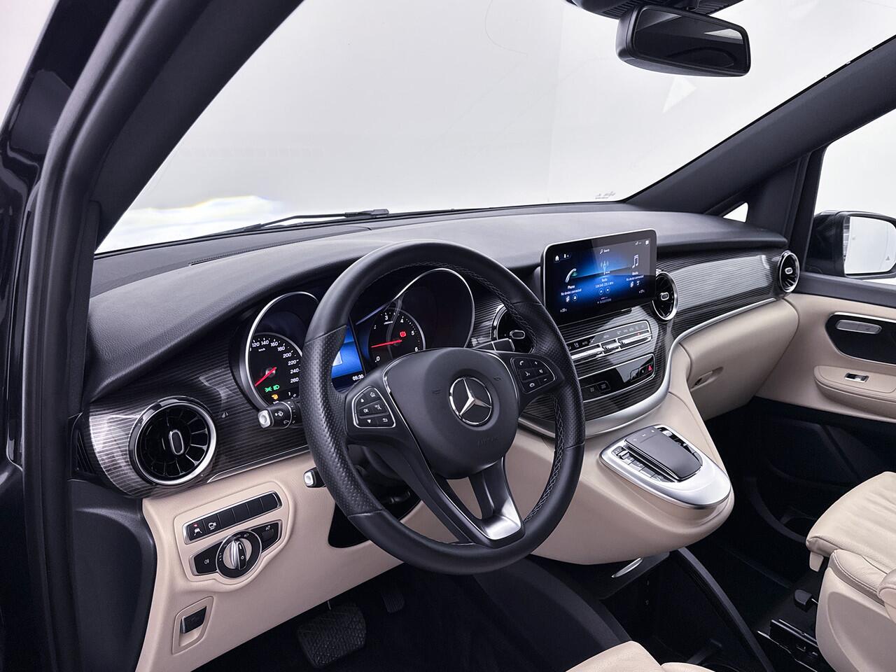Mercedes-Benz V-KLASSE 250d Lang DC 360° Camera Leder 19" Inch lichtmetaal Led Dubbele cabine