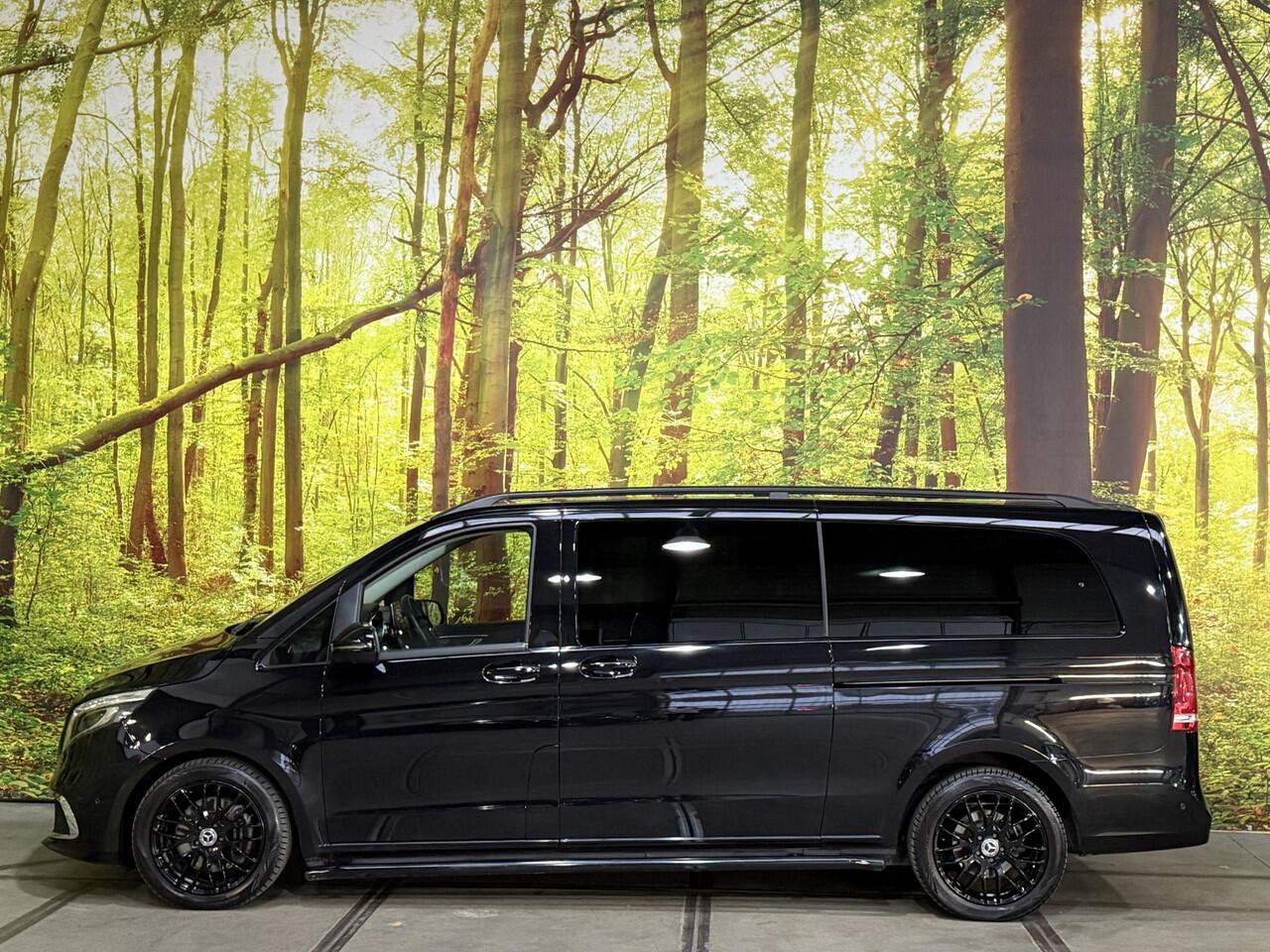 Mercedes-Benz V-KLASSE 300d Extra Lang DC Avantgarde Edition Dubbel Cabine Automaat Leder 360 Camera Burmester LED Sfeer Apple Carplay