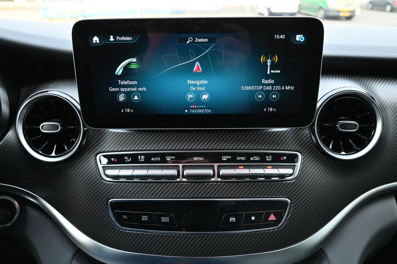 Mercedes-Benz V-KLASSE 300d AMG Extra Lang L3 DC Avantgarde Edition Stoel koeling/verwarming, 360 Graden Camera, Burmester, Afneembare trekhaak