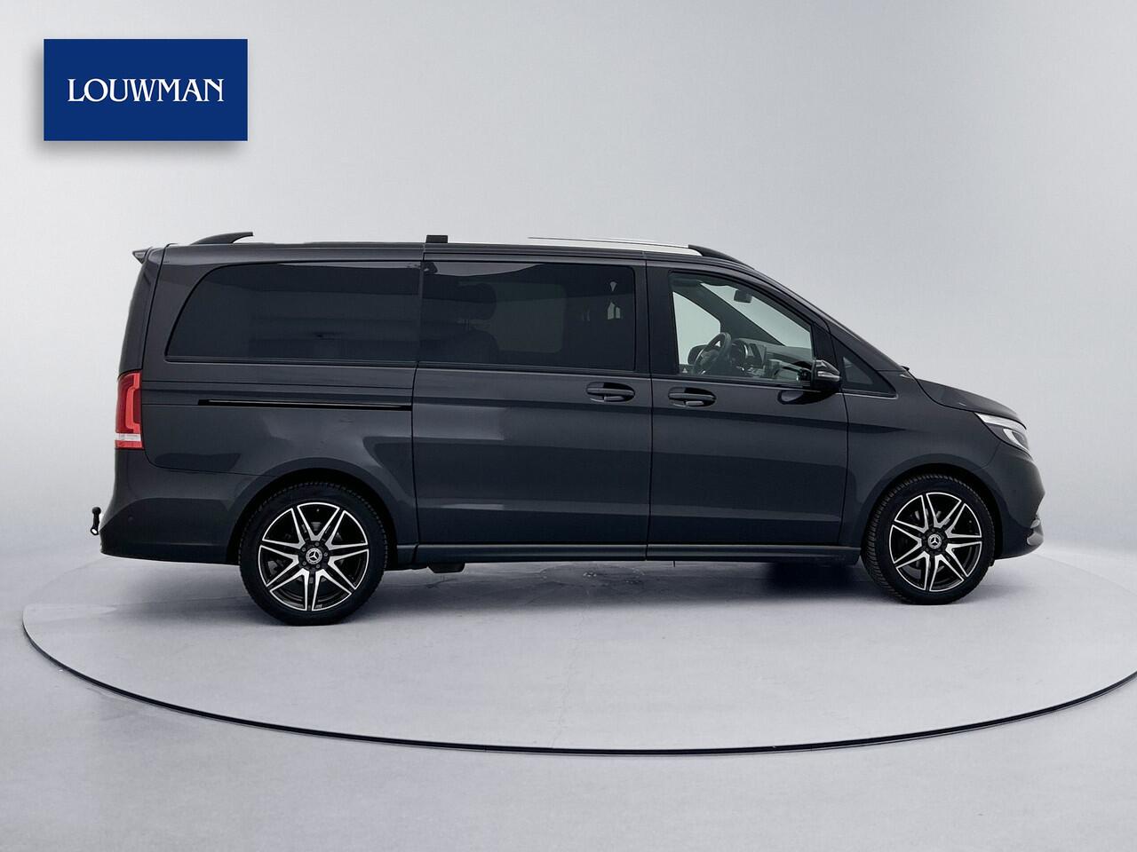 Mercedes-Benz V-KLASSE 300d Lang Dubbele Cabine AMG Avantgarde Edition DC Trekhaak 360 Graden Camera Elektrische Schuifdeuren