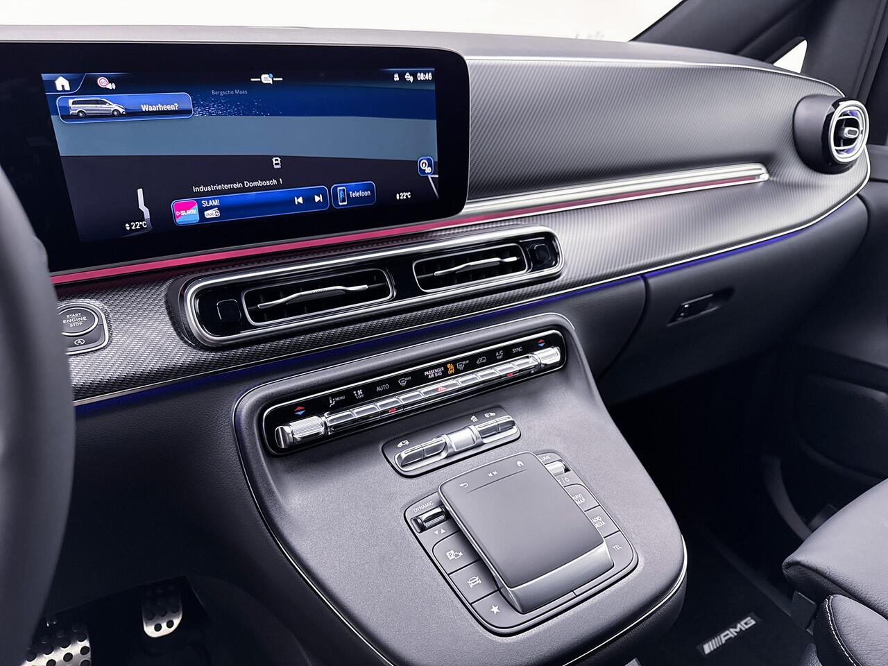 Mercedes-Benz V-KLASSE 300d 4-MATIC Extra Lang AMG Avantgarde BPM-Vrij Dubbele Cabine 360 Graden Camera Elektrische Schuifdeuren Multibeam LED Adaptieve Cruise Control