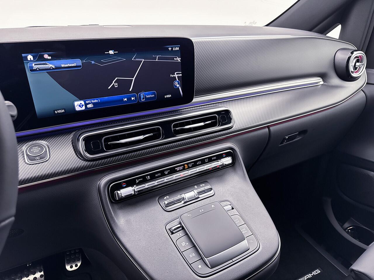 Mercedes-Benz V-KLASSE 300d 4-MATIC Extra Lang AMG Avantgarde BPM-Vrij Dubbele Cabine Elektrische Schuifdeuren 360 Graden Camera Adaptieve Cruise Control