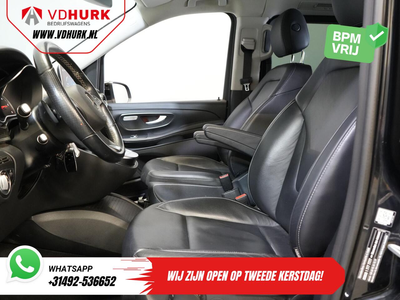 Mercedes-Benz V-KLASSE 300d Aut. XL L3 Avantgarde Edition DC Dubbel Cabine BPM VRIJ! 2xElek.Schuifdeur/ Leder/ LED/ Standkachel/ Carplay/ Afn.Trekhaak/ Stoelverw./ Alarm III/ Navi/ Camera/ PDC/ Cruise/ 19" LMV