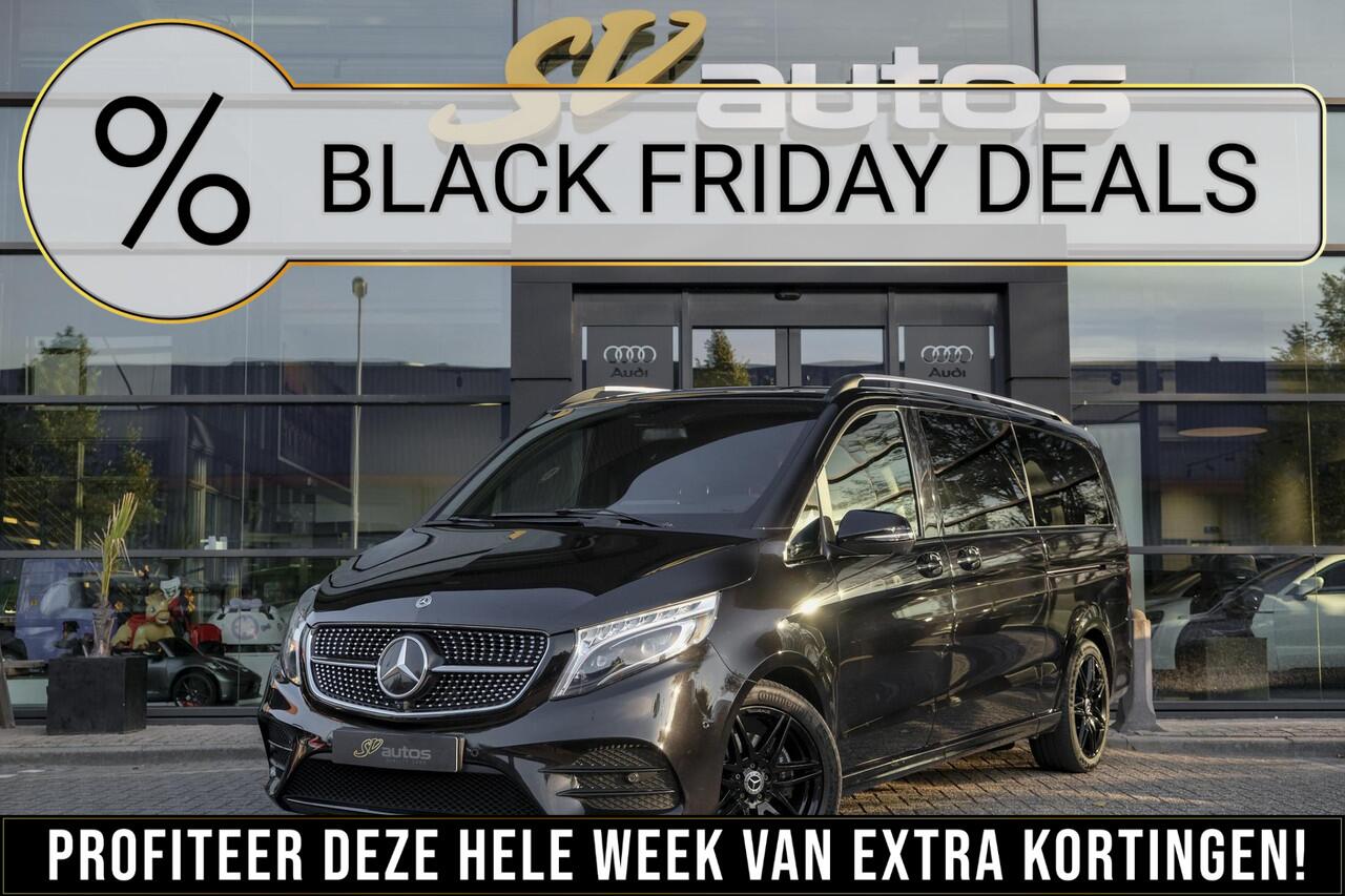 Mercedes-Benz V-KLASSE V300d AMG 240pk Extra Lang XL Burmester Elektrische schuifdeuren Trekhaak Night pakket Black Edition