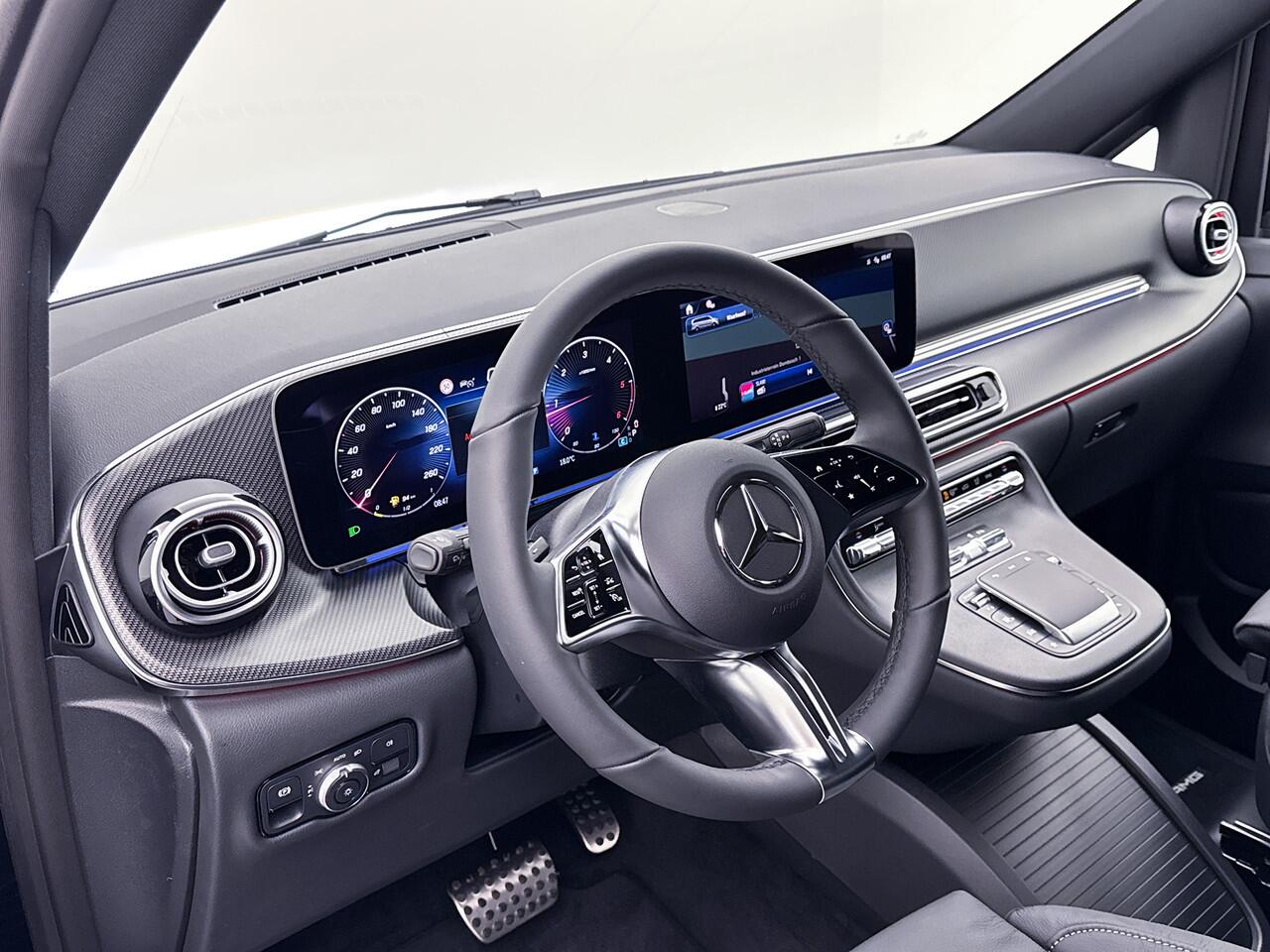 Mercedes-Benz V-KLASSE 300d 4-MATIC Extra Lang AMG Avantgarde BPM-Vrij Dubbele Cabine 360 Graden Camera Elektrische Schuifdeuren Multibeam LED Adaptieve Cruise Control