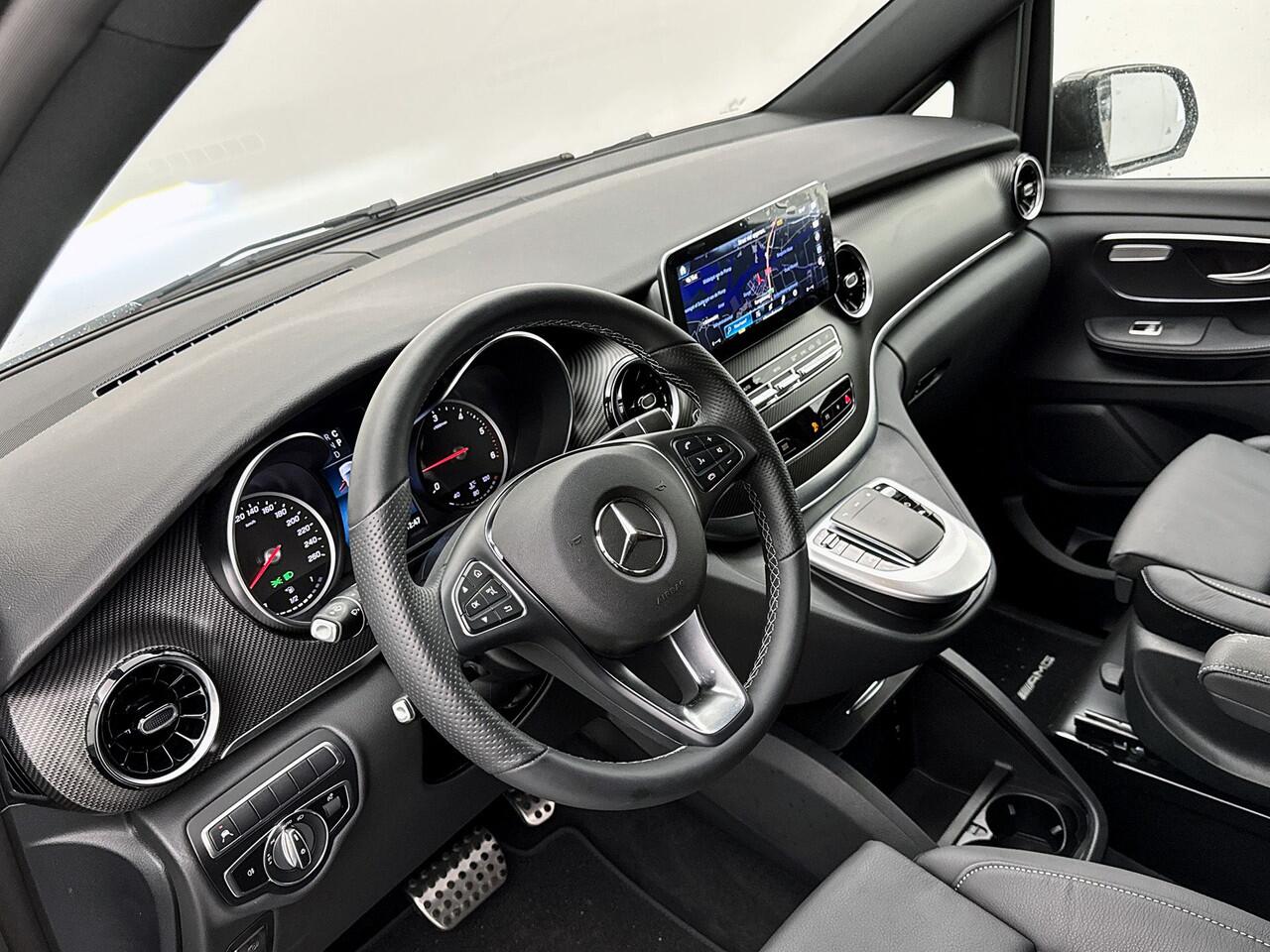 Mercedes-Benz V-KLASSE 250d L2 Avantgarde AMG DC Elektrische schuifdeuren Dubbele Cabine Night pakket Leder