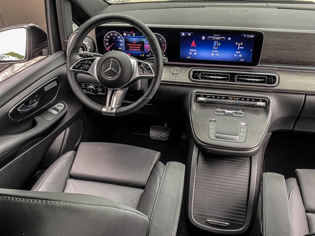 Mercedes-Benz V-KLASSE 300d Extra Lang Avantgarde Dubbele Cabine | ELEKTRISCHE SCHUIFDEUREN | STOELVERWARMING | STANDKACHEL | LEDER | MBUX | 360 |