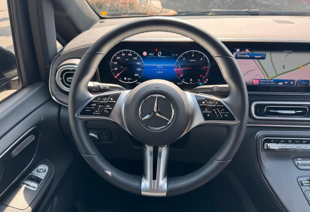 Mercedes-Benz V-KLASSE 300d L3 Avantgarde 8 Personen NIEUW MODEL DISTRONIC WIDESCREEN LED LEDER EL. SCHUIFDEUREN 360 CAMERA