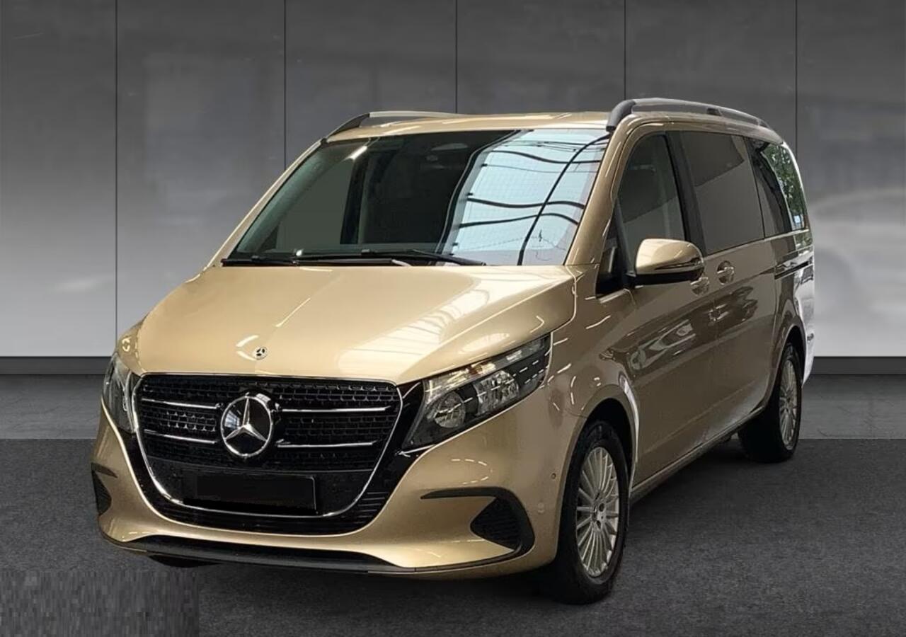 Mercedes-Benz V-KLASSE 220d L2 Grijs Kenteken Nieuw Model Distronic Trekhaak Camera Stoelverwarming Stuurverwarming