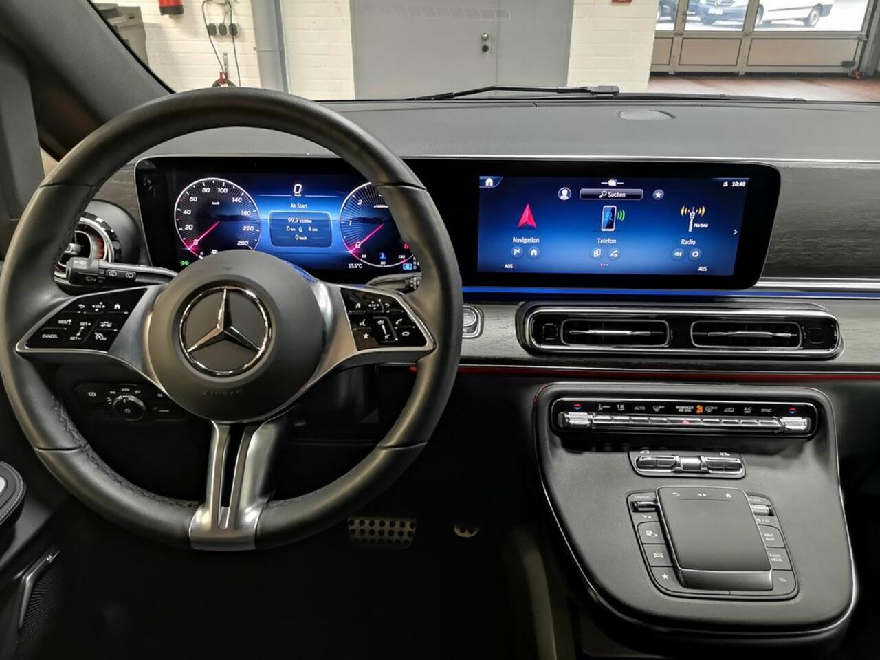 Mercedes-Benz V-KLASSE 250d L3 AMG Line 8-Zitter 99.950 EX BTW EL. Schuifdeuren Memory Leder Distronic Night Pakket