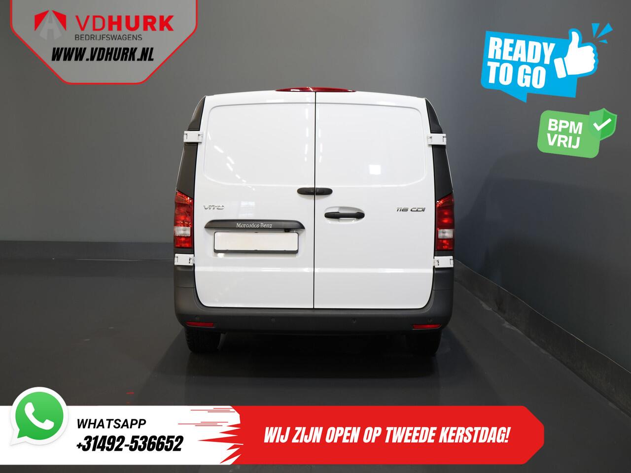 Mercedes-Benz VITO 116 CDI Aut. L3 XL BPM VRIJ! Carplay/ Stoelverw./ 270gr deuren/ Cruise/ Airco/ Navi/ Camera/ PDC