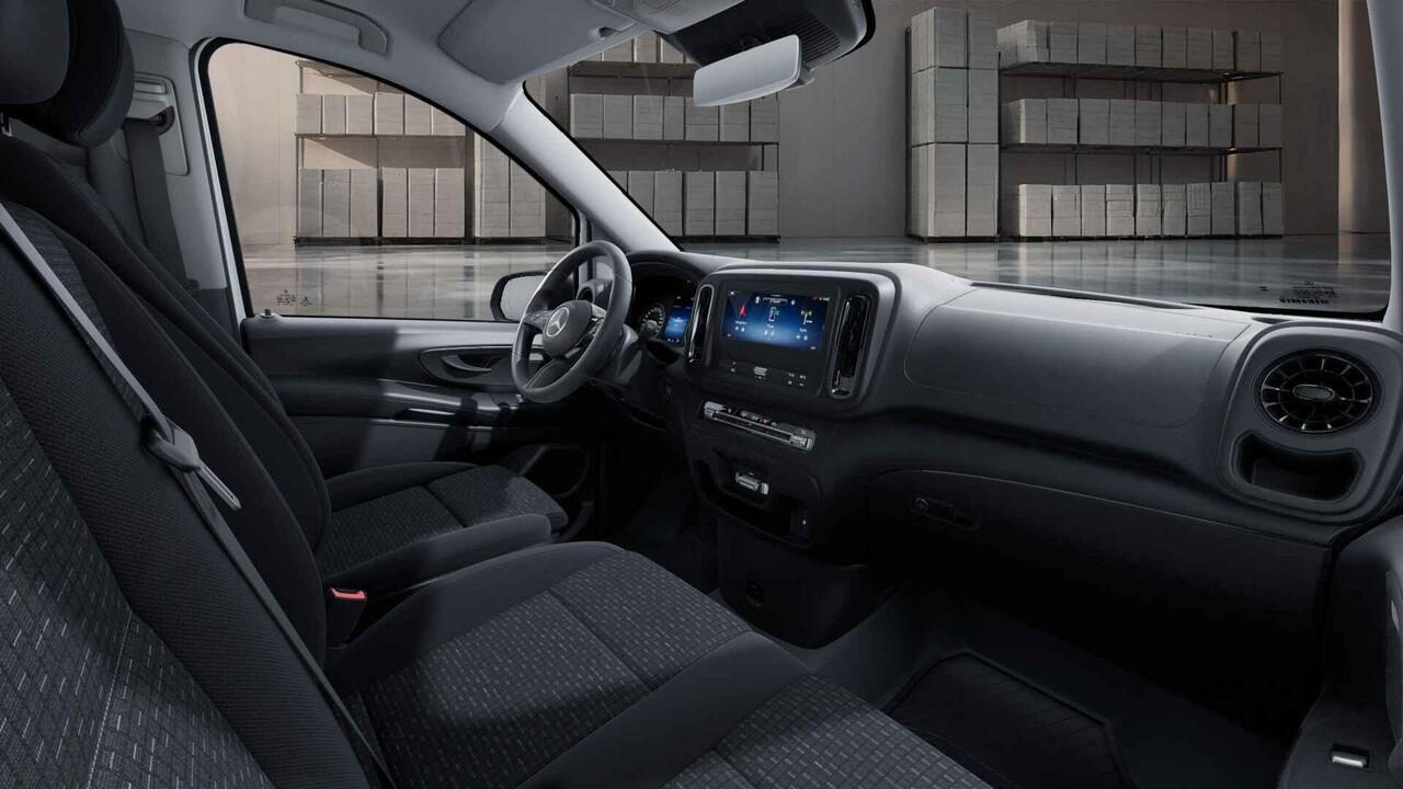 Mercedes-Benz VITO 116 CDI | L2 | AUT. | PRO | ACHTERUITRIJCAMERA | NAVIGATIE | CRUISE CONTROL | STOELVERWARMING | ACHTERDEUREN INCL. RUITEN | DODEHOEKDETECTIE | BETIMMERDE LAADRUIMTE