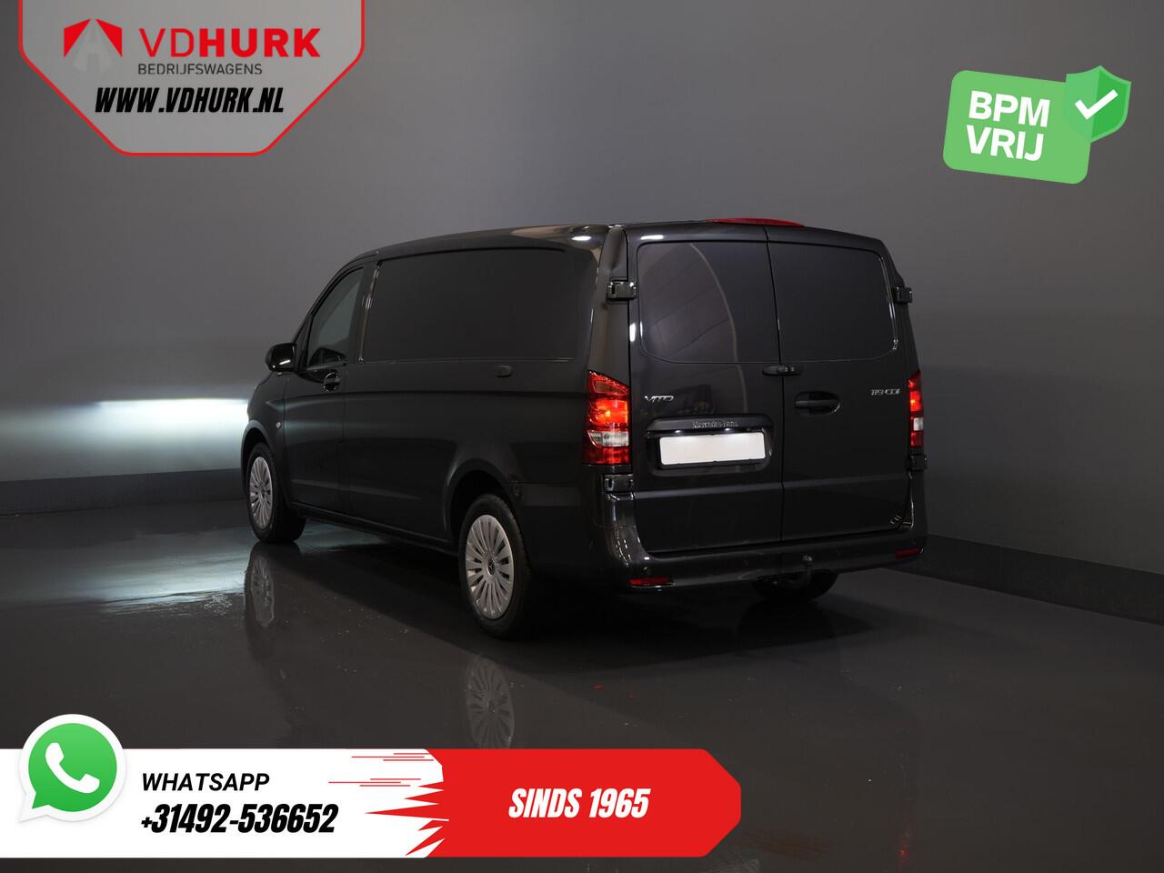 Mercedes-Benz VITO 119 CDI Aut. L2 LED/ 2.5t Trekverm./ 270Gr.Deuren/ Stoelverw./ Carplay/ Camera/ Trekhaak/ Cruise/ PDC/ DAB