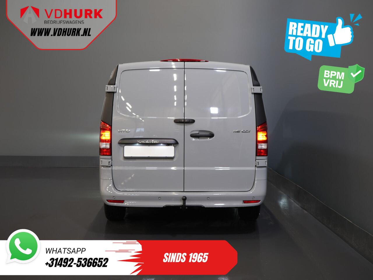 Mercedes-Benz VITO 116 CDI Aut. L2 BPM VRIJ! LED/ Stoelverw./ 270Gr.Deuren/ Camera/ Cruise/ PDC/ Trekhaak