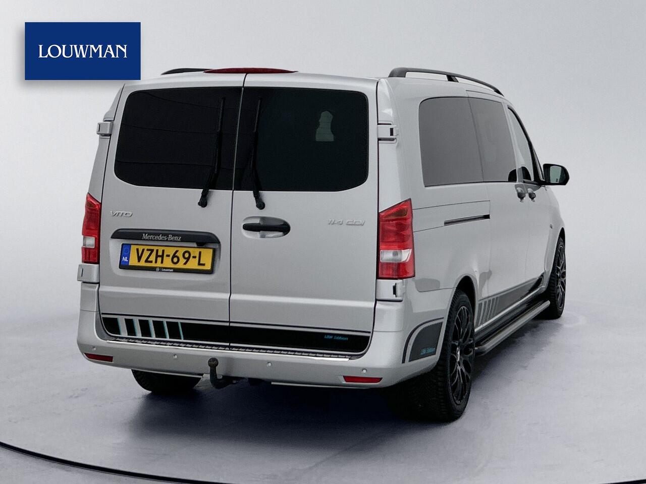 Mercedes-Benz VITO 114 CDI Extra Lang DC 19" inch AMG Dubbele Cabine XL LED Trekhaak Apple Carplay/Android Auto Achteruitrijcamera Cruise Control