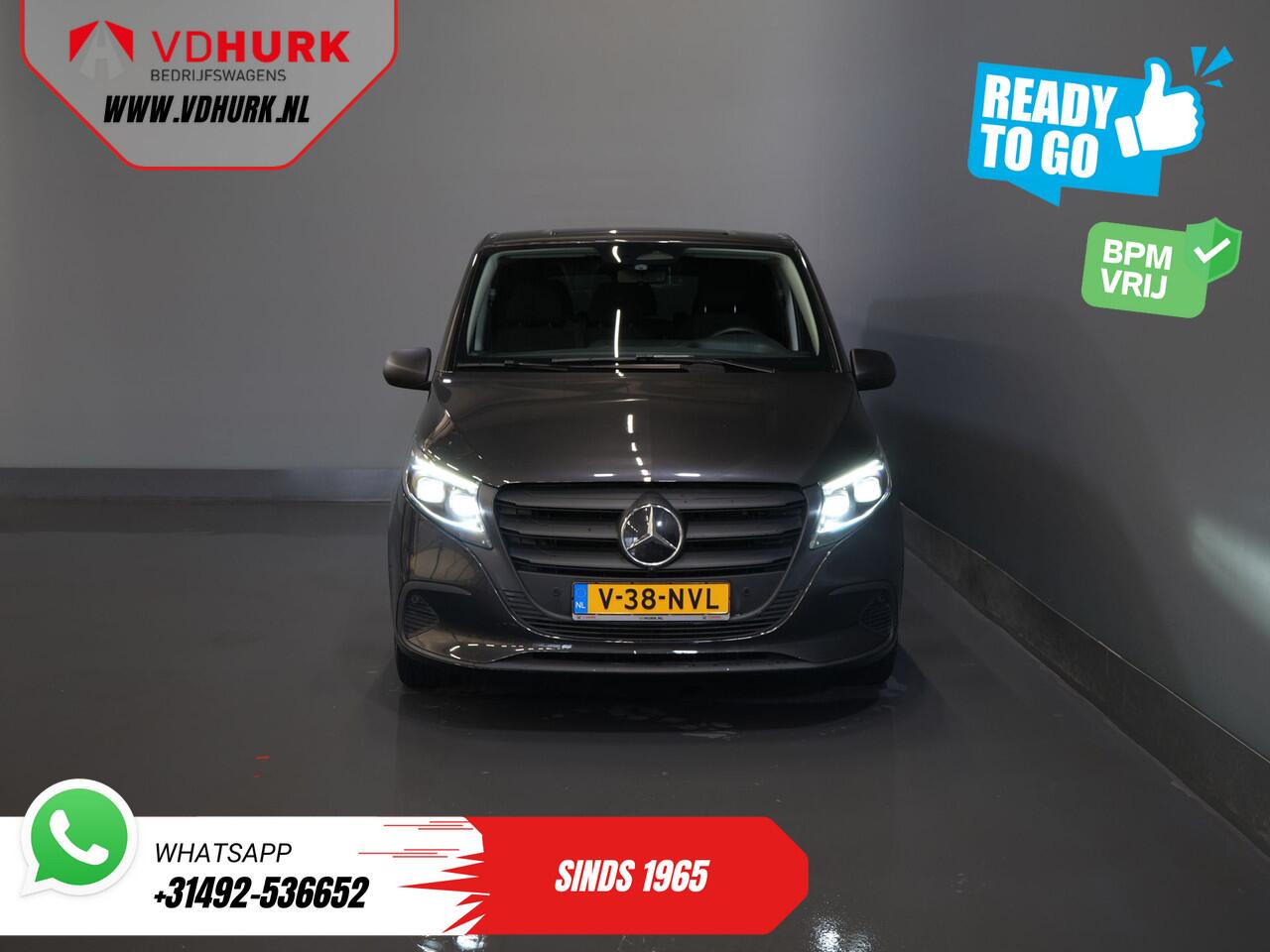 Mercedes-Benz VITO 116 CDI Aut. L3 DC Dubbel Cabine BPM VRIJ! 6 Pers./ 2xSchuifdeur/ LED/ Stoelverw./ 270Gr. Deuren/ Carplay/ Camera/ Cruise/ Trekhaak