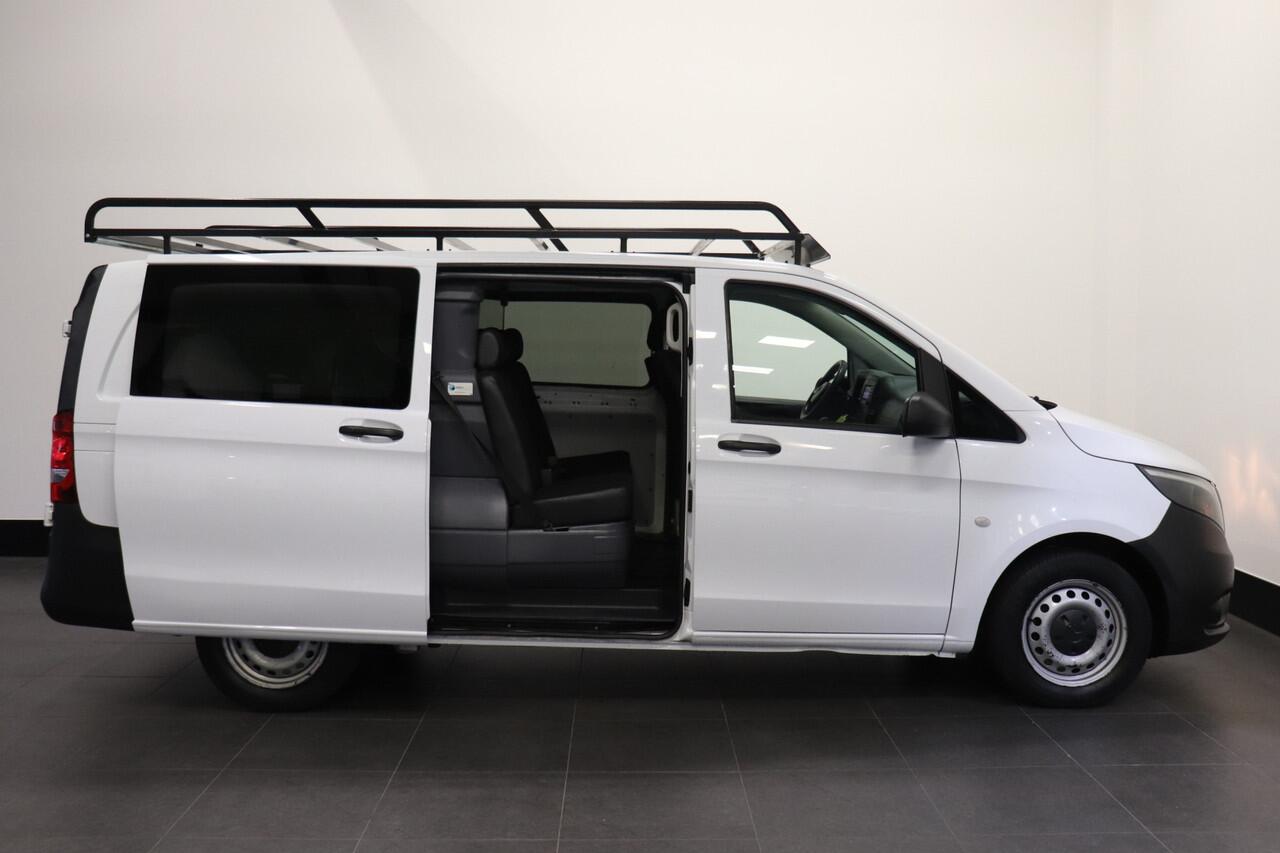 Mercedes-Benz VITO 111 CDI Lang Dubbele Cabine EURO 6 - Airco - Navi - Cruise - PDC - ¤17.950,- Excl.