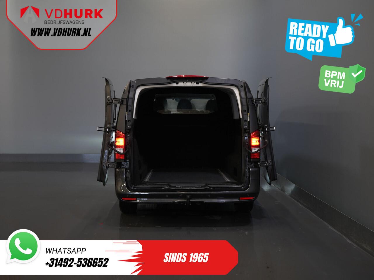 Mercedes-Benz VITO 116 CDI Aut. L3 DC Dubbel Cabine BPM VRIJ! 6 Pers./ 2xSchuifdeur/ LED/ Stoelverw./ 270Gr. Deuren/ Carplay/ Camera/ Cruise/ Trekhaak