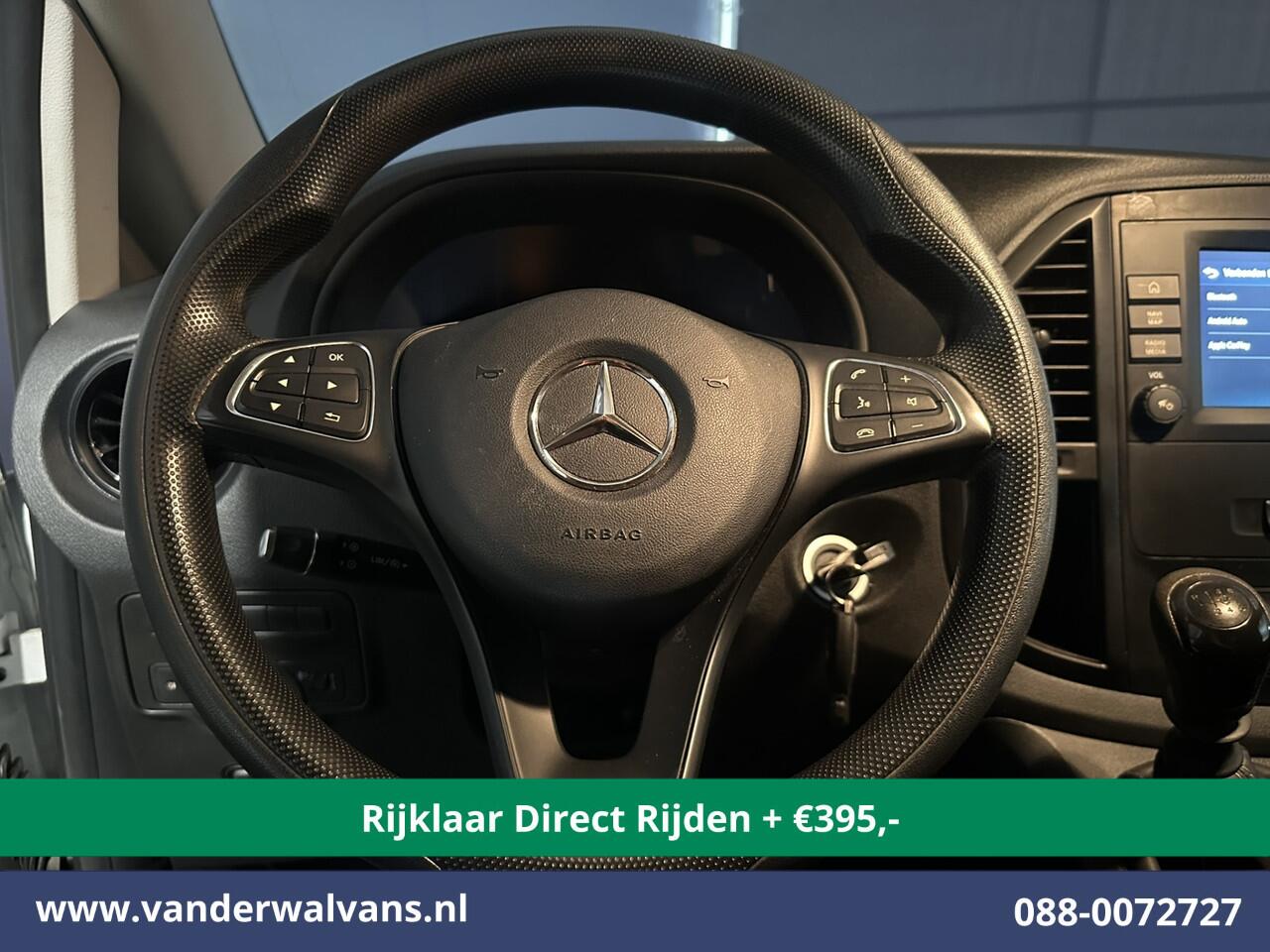 Mercedes-Benz VITO 114 CDI 136pk L2H1 Euro6 *Rijklaar Direct Rijden* Airco | Camera | Apple Carplay | Android Auto | Cruisecontrol Parkeersensoren