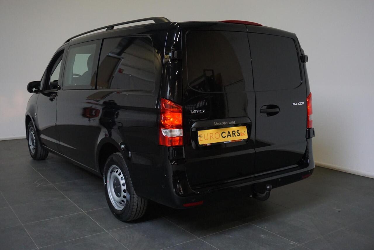 Mercedes-Benz VITO 114 CDI Lang Dubbele Cabine Automaat Airco Navigatie Parkeersensoren 6-zits Trekhaak