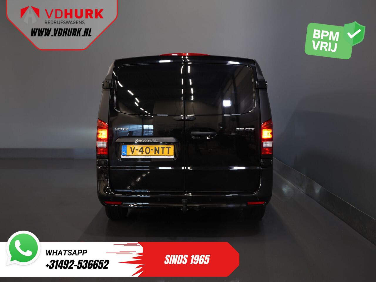 Mercedes-Benz VITO 119 CDI Aut. L3 LED/ 2.5t Trekverm./ 270Gr.Deuren/ Stoelverw./ Carplay/ Camera/ Trekhaak/ Cruise/ PDC/ DAB
