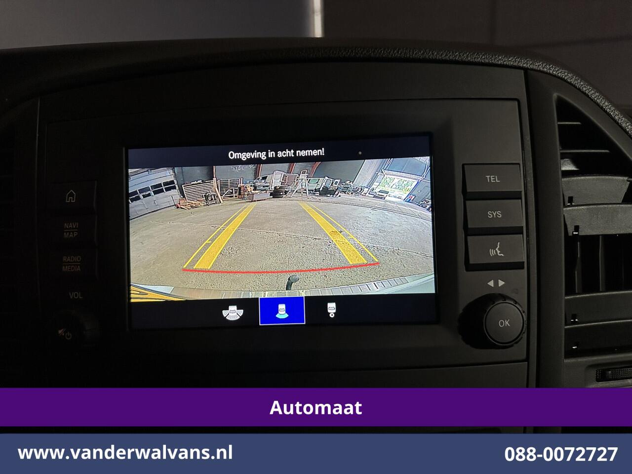 Mercedes-Benz VITO 116 CDI 164pk 9G-Tronic Automaat L3H1 Euro6 Airco | Camera | LED | Apple Carplay | 2500kg Trekhaak Android Auto, Cruisecontrol, Parkeersensoren, Bijrijdersbank