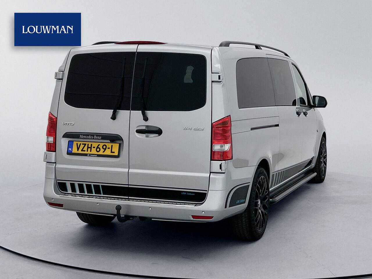 Mercedes-Benz VITO 114 CDI Extra Lang DC 19 inch AMG Dubbele Cabine XL LED Trekhaak Apple Carplay/Android Auto Achteruitrijcamera Cruise Control