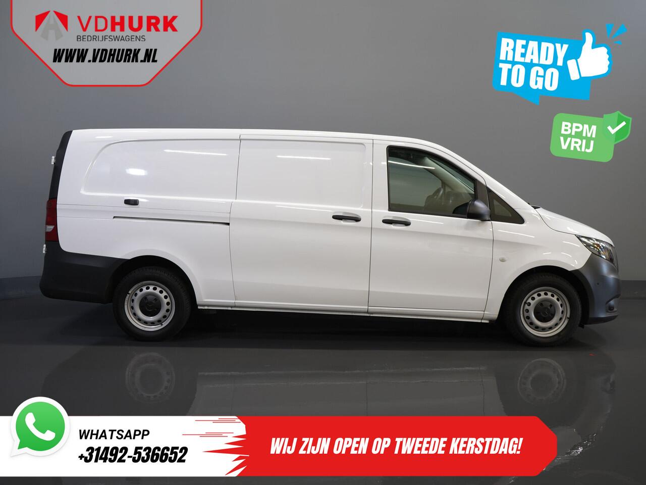 Mercedes-Benz VITO 116 CDI Aut. L3 XL BPM VRIJ! Carplay/ Stoelverw./ 270Gr. Deuren/ Cruise/ Airco/ Navi/ Camera/ PDC