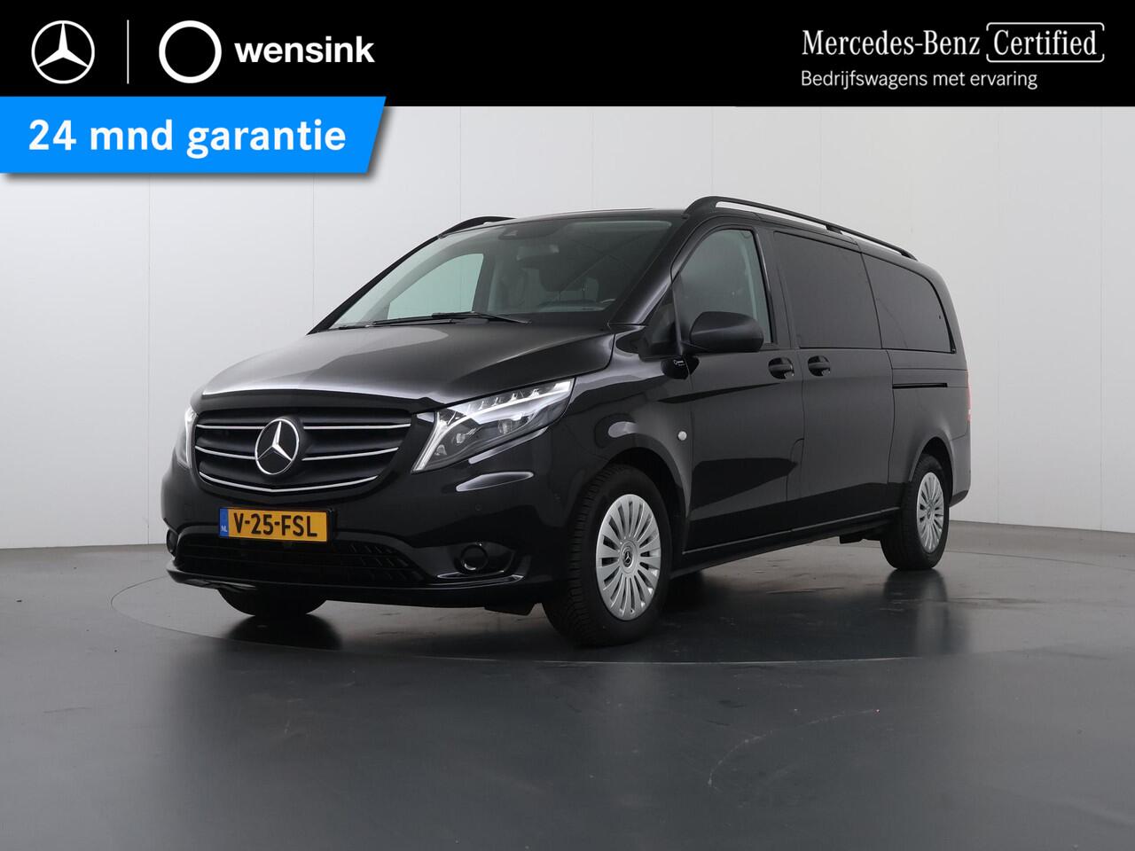 Mercedes-Benz VITO 124 CDI | Aut. | L3 XL | Dubbele Cabine | 237 PK | Navigatie | Bluetooth | Stoelverwarming | Cruise Control | Climate Control | 5-zits | Lederen Bekleding | 2500 KG. AHG | Certified