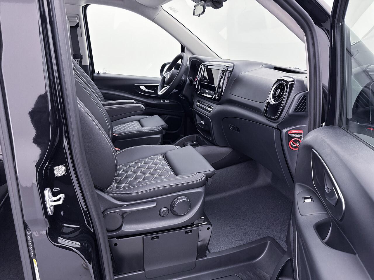 Mercedes-Benz VITO 119 CDI L3 DC *Edition* Leder Dubbel cabine 19"inch AMG Black-Pack Extra Lang Dubbele Schuifdeur Multibeam LED Trekhaak Achteruitrijcamera Betimmering