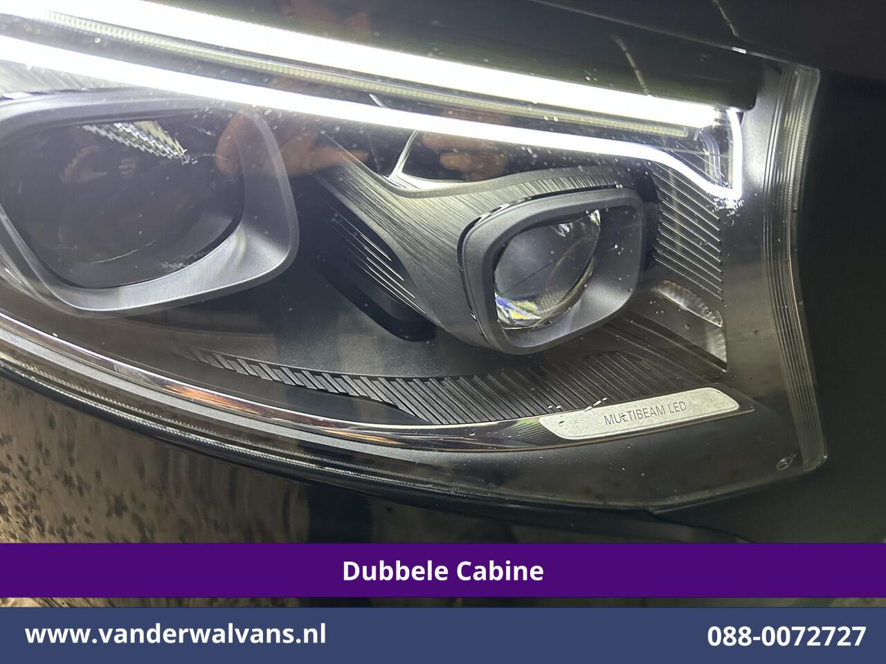 Mercedes-Benz VITO 116 CDI 164pk 9G-Tronic Automaat L2H1 Dubbele Cabine Fabrieksgarantie Euro6 Airco | 2x zijdeur | 5-Zits | 360 graden Camera LED, LM velgen, 2500kg Trekhaak, Adaptieve Cruisecontrol, Parkeersensoren, Isofix, MBUX