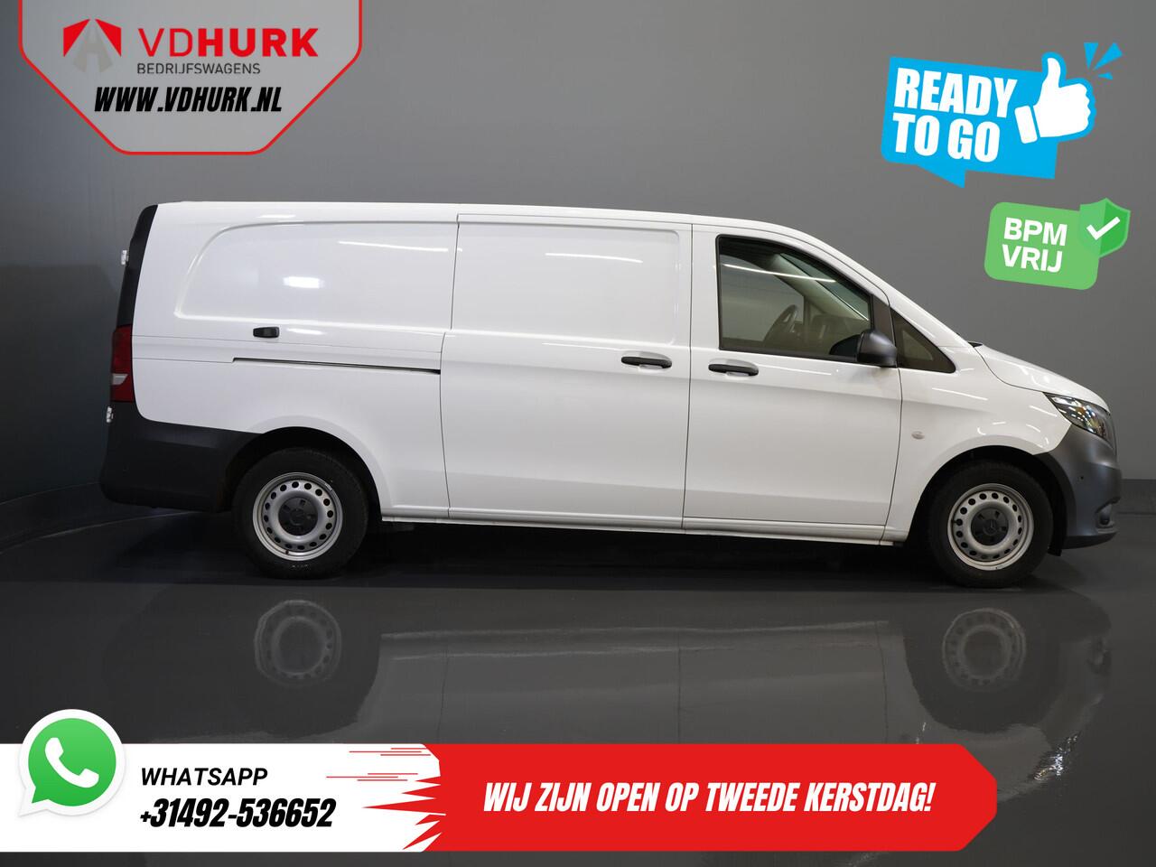 Mercedes-Benz VITO 116 CDI Aut. L3 XL BPM VRIJ! Carplay/ Stoelverw./ 270Gr. Deuren/ Cruise/ Airco/ Navi/ Camera/ PDC