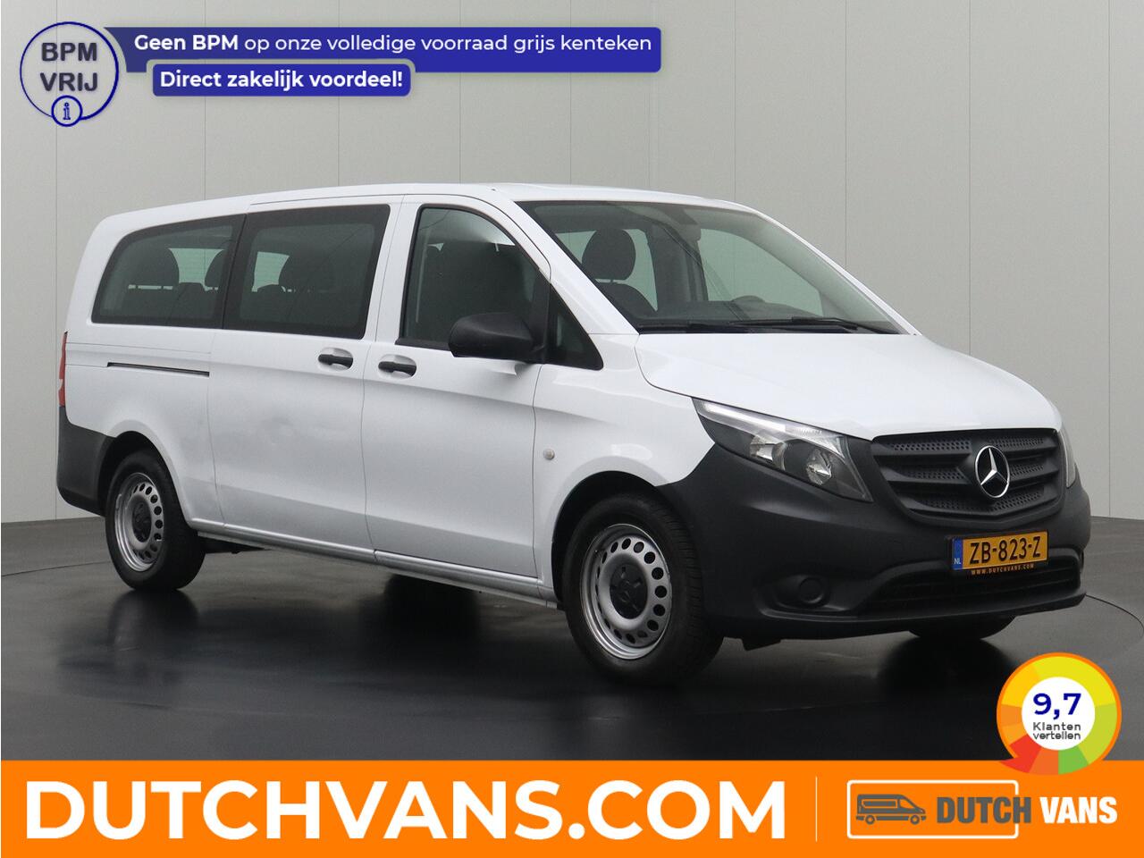 Mercedes-Benz VITO 114BlueTEC 7G-Tronic Automaat Personenbus | 9-Persoons | Extra Lang | Airco | Cruise | BPM vrij !!! | 2-2-2-3 Stoelopstelling