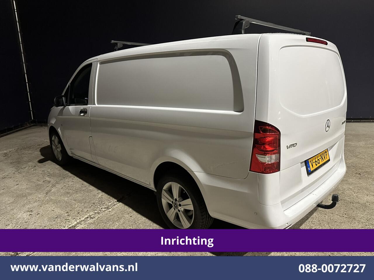 Mercedes-Benz VITO 114 CDI 136pk L2H1 Inrichting Euro6 Airco | Camera | LM velgen | Cruisecontrol | Trekhaak | Stoelverwarming Dakdragers, Parkeersensoren, Bijrijdersbank, Achterklep