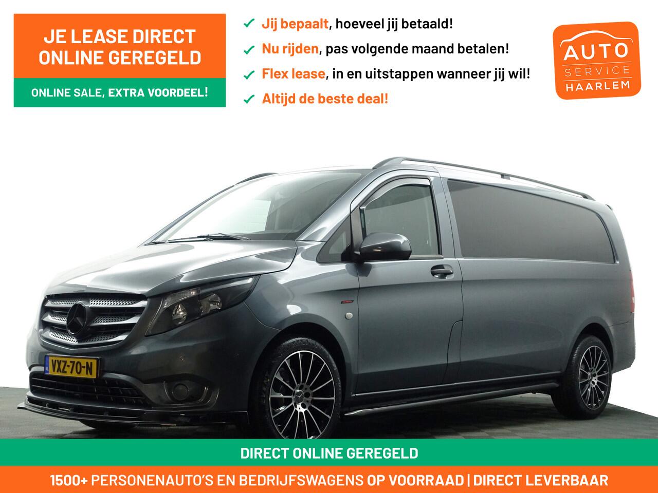 Mercedes-Benz VITO 116 CDI XL AMG Night Edition- 3 Pers, Leder, Stoelverwarming, Park Assist, Cruise, Clima, Sidebars