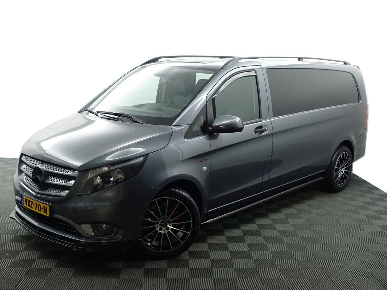 Mercedes-Benz VITO 116 CDI XL AMG Night Edition- 3 Pers, Leder, Stoelverwarming, Park Assist, Cruise, Clima, Sidebars
