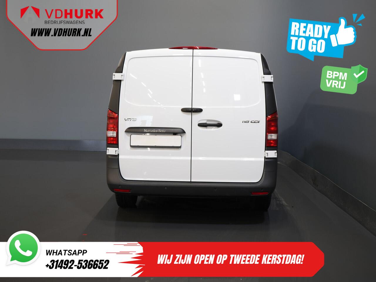 Mercedes-Benz VITO 116 CDI Aut. L3 XL BPM VRIJ! Carplay/ Stoelverw./ 270Gr. Deuren/ Cruise/ Airco/ Navi/ Camera/ PDC