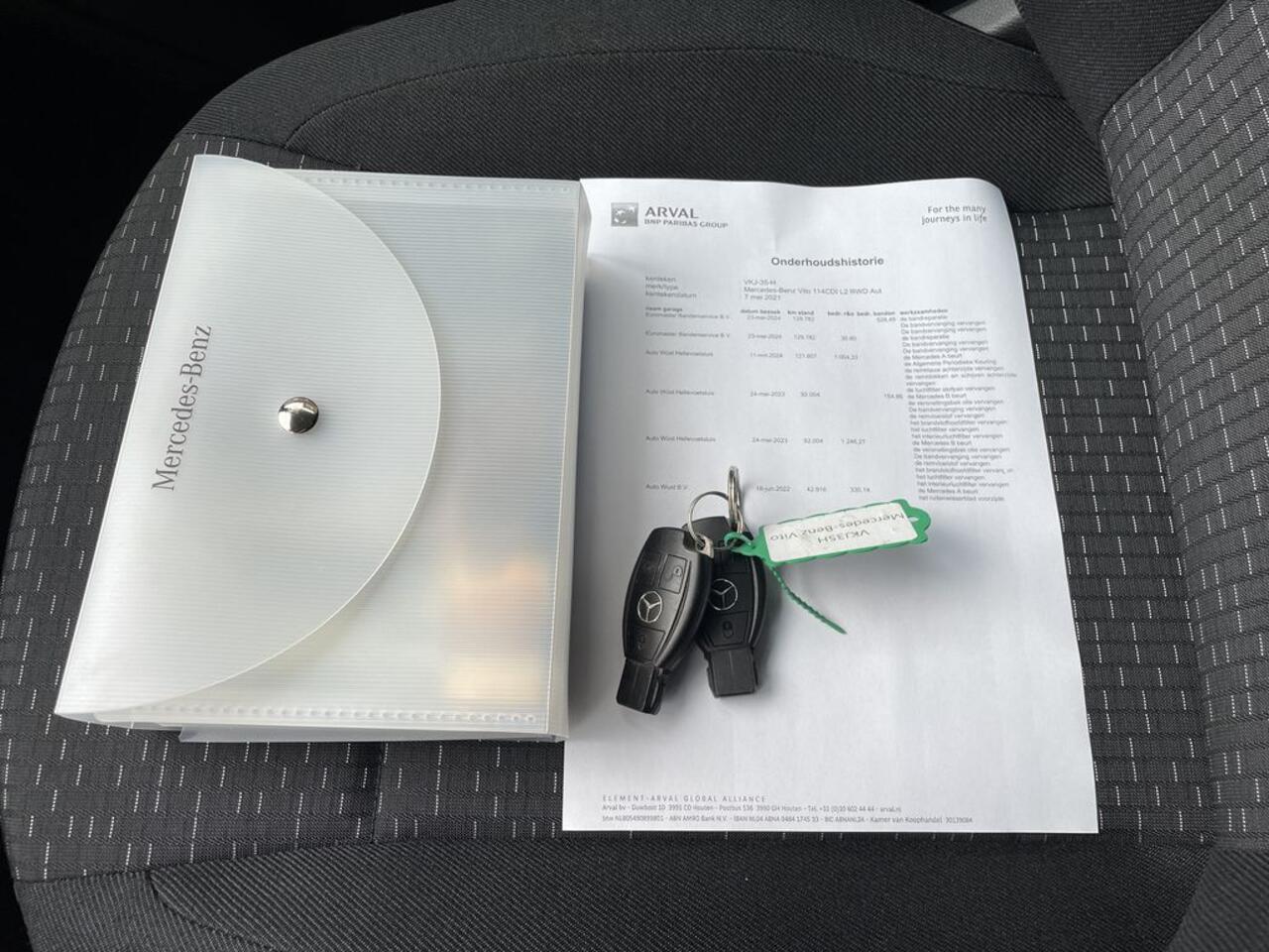 Mercedes-Benz VITO 114 CDI 136pk E6 Automaat Lang Lease ¤381 p/m, Airco, Navi+Camera, PDC V+A, 18 inch LMV, 2 schuifdeuren, Onderhoudshistorie aanwezig