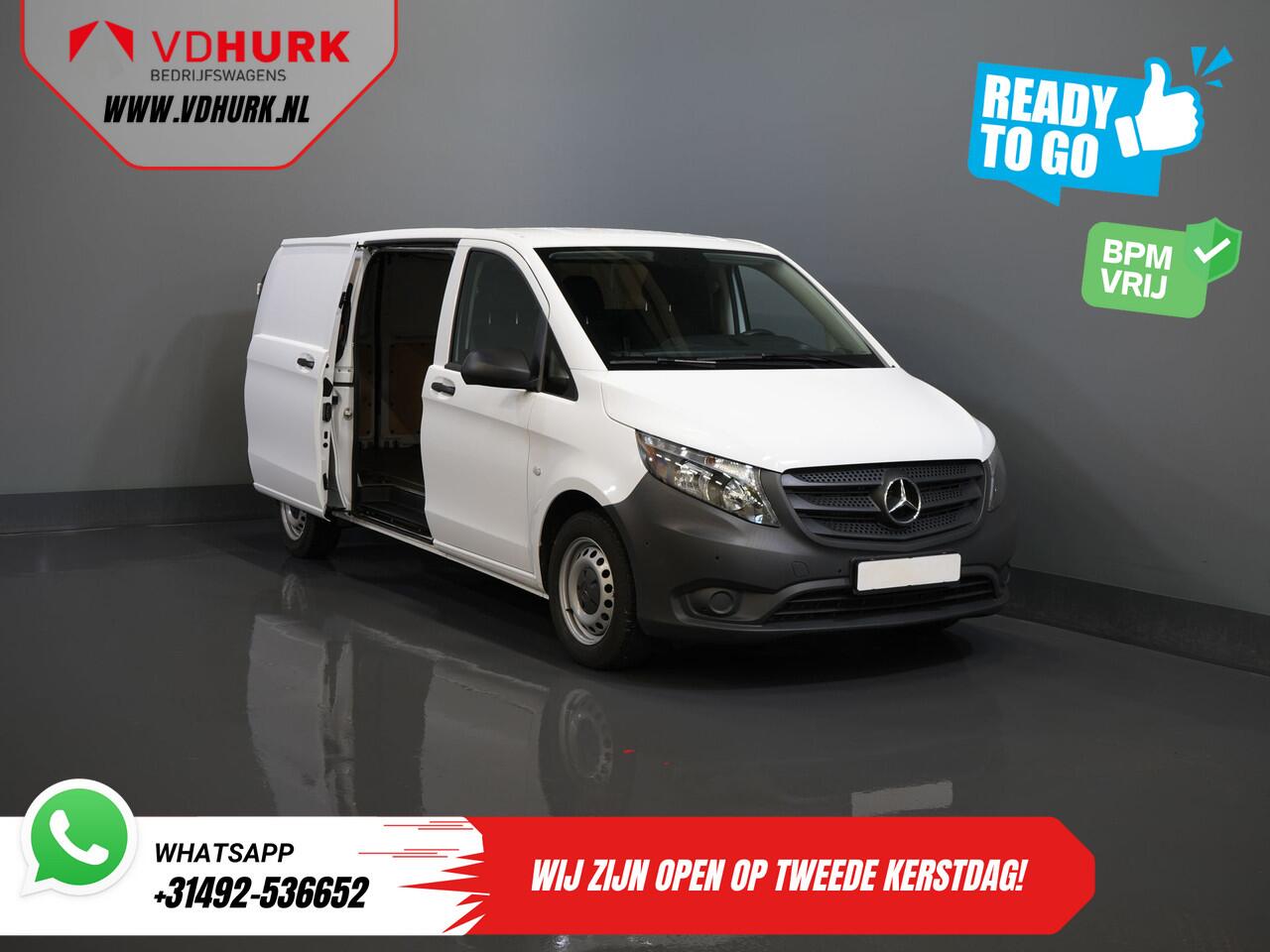 Mercedes-Benz VITO 116 CDI Aut. L3 XL BPM VRIJ! Carplay/ Stoelverw./ 270gr deuren/ Cruise/ Airco/ Navi/ Camera/ PDC