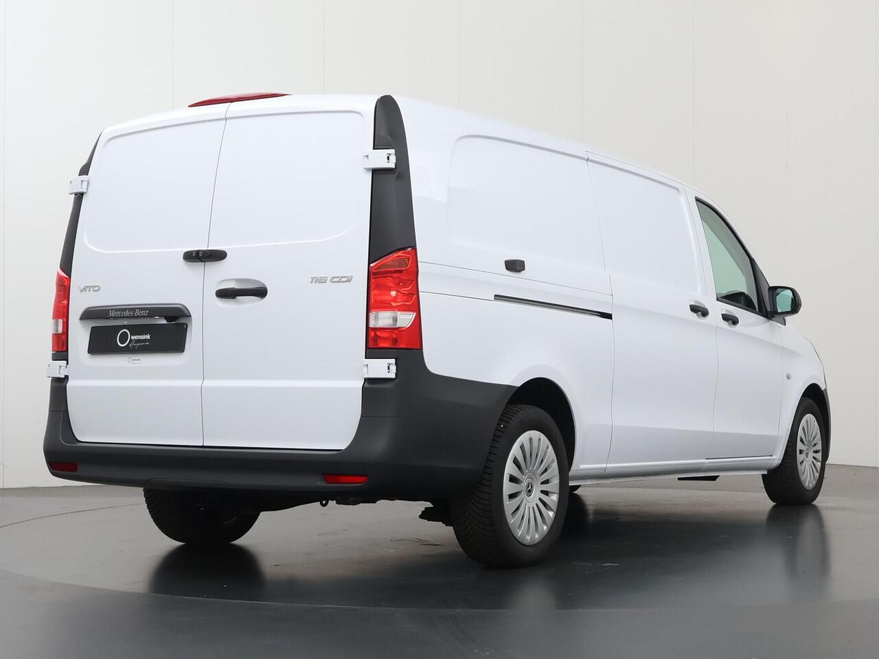 Mercedes-Benz VITO 116 CDI | AUT. | L3 XL | PRO | 270° DEUREN | NAVIGATIE | CRUISE CONTROL | AIRCO | ACHTERUITRIJCAMERA | BETIMMERDE LAADRUIMTE HOUT | BIJRIJDERSBANK | STOELVERWARMING