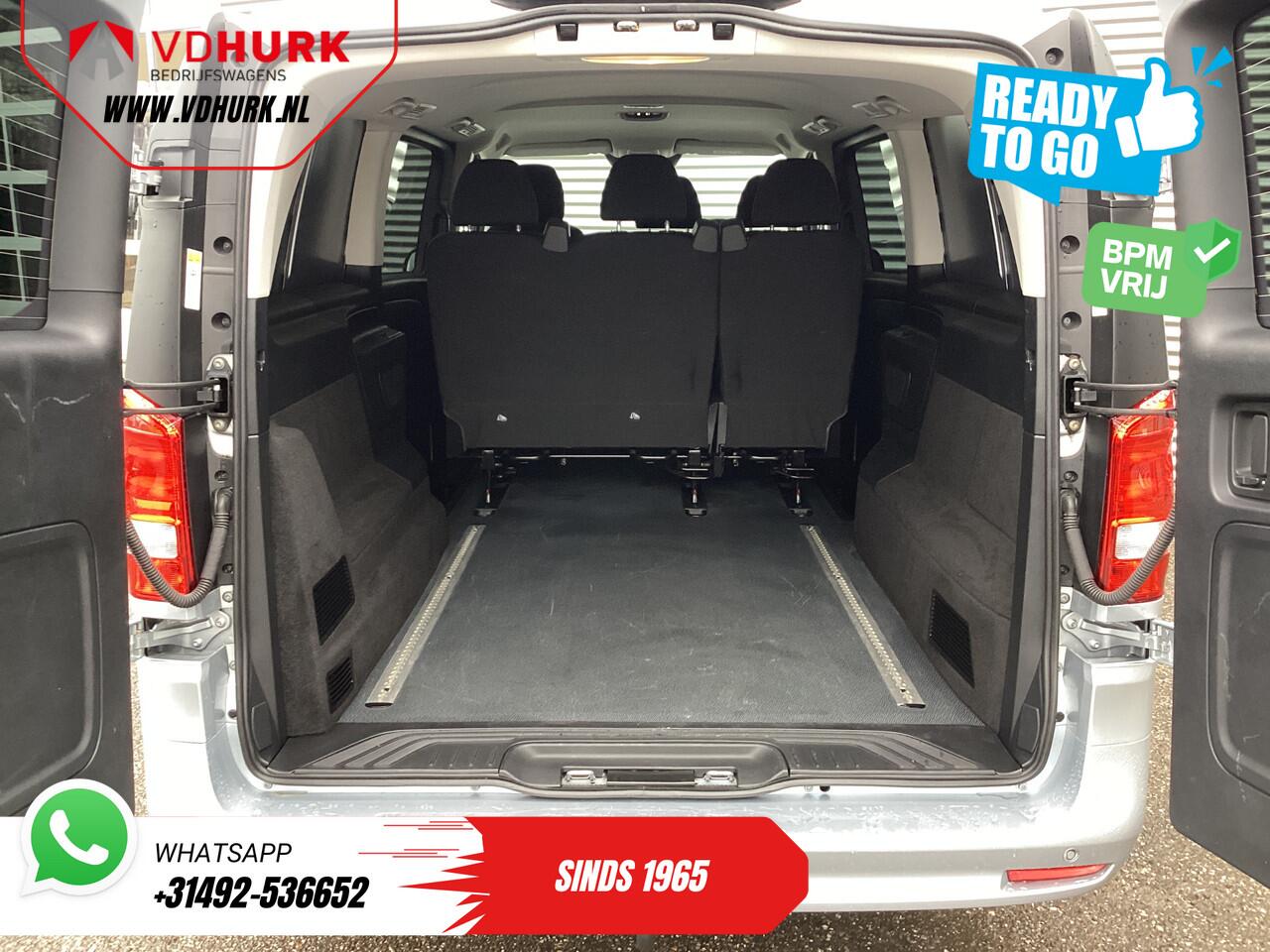 Mercedes-Benz VITO 116 CDI Aut. L3 DC Dubbel Cabine BPM VRIJ! 6 Pers./ 2xSchuifdeur/ LED/ Stoelverw./ 270Gr. Deuren/ Carplay/ Camera/ Cruise/ Trekhaak