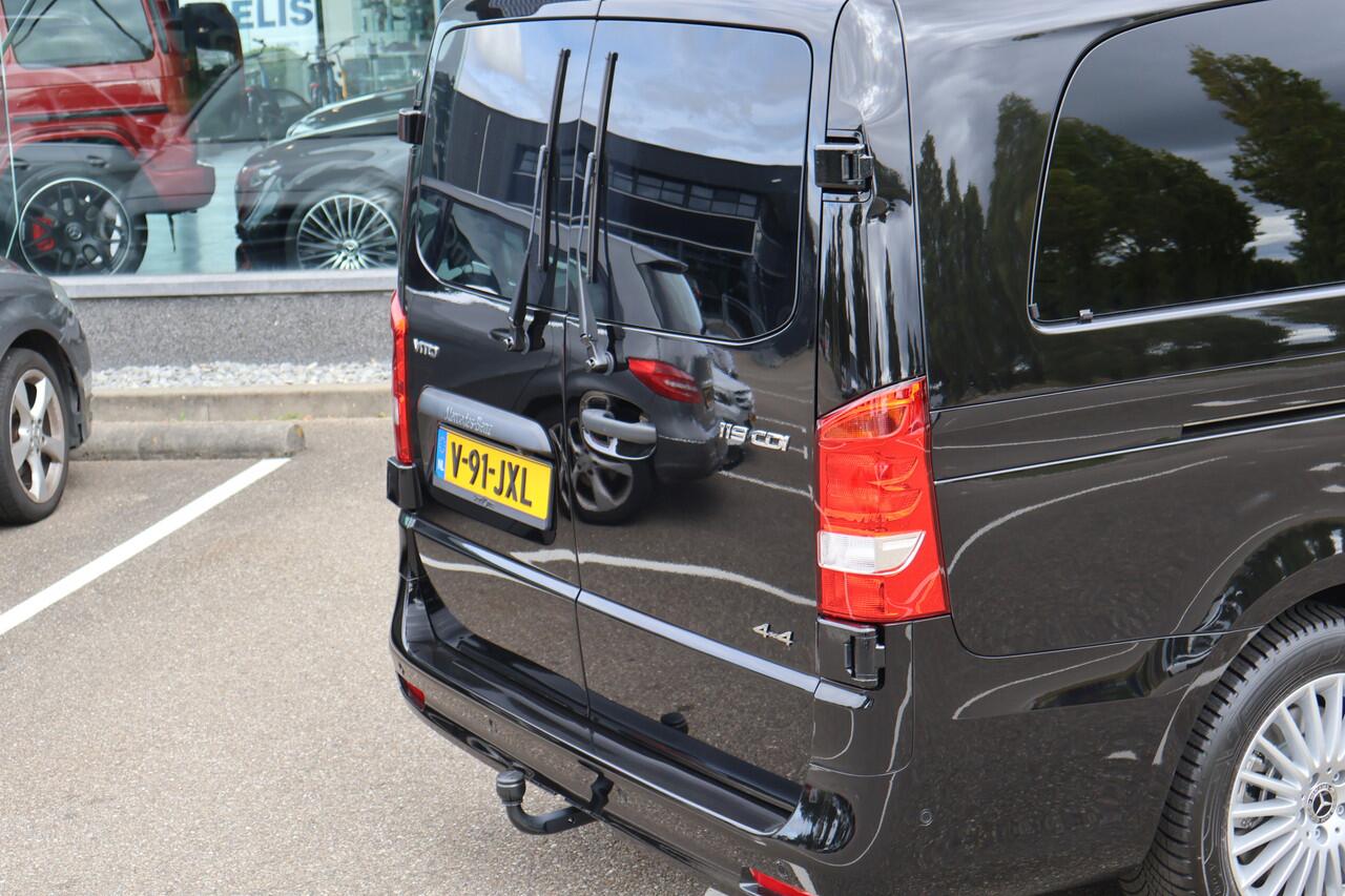 Mercedes-Benz VITO 119 CDI L3 Sportpakket l 4 x 4 l Dubbel Cabine l AIRMATIC l 360 gr Camera l 2,5t AHW | DISTRONIC | gewicht l MBUX l LEDER l Stoelverwarming l 2 x Schuifdeuren l Luchtvering l Luxe Lederen interieur l BPM VRIJ l