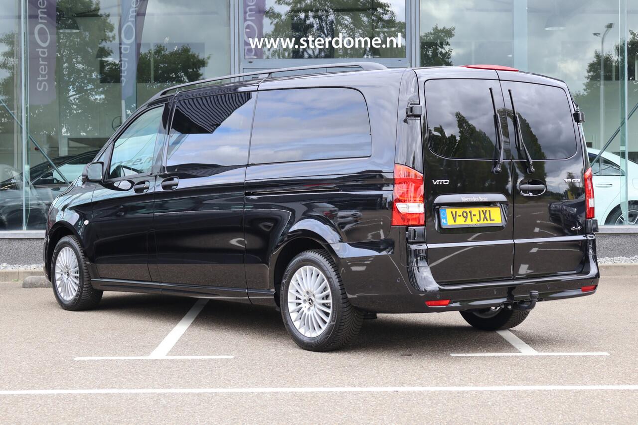 Mercedes-Benz VITO 119 CDI L3 Sportpakket l 4 x 4 l Dubbel Cabine l AIRMATIC l 360 gr Camera l 2,5t AHW | DISTRONIC | gewicht l MBUX l LEDER l Stoelverwarming l 2 x Schuifdeuren l Luchtvering l Luxe Lederen interieur l BPM VRIJ l