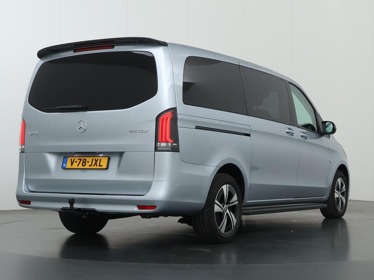 Mercedes-Benz VITO 114 CDI Aut. | Lang L2 | Select | Dubbele Cabine | Schuifdeur L+R | LED | LM Velgen | 5-zits | Dakspoiler | Achteruitrijcamera | Trekhaak 2500KG. | Comfort-stoelen | Alarm | Certified