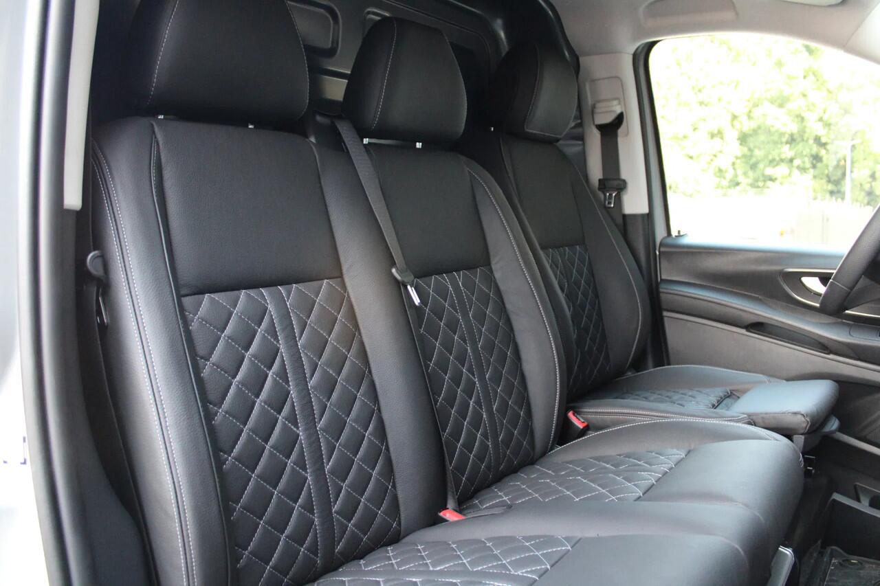 Mercedes-Benz VITO 116 CDI L2 Automaat | BPM VRIJ | Multibeam LED | CarPlay | Camera | Dodehoek | MF Stuur | DAB | Climate control | 3-Zitter | Lederen bekleding