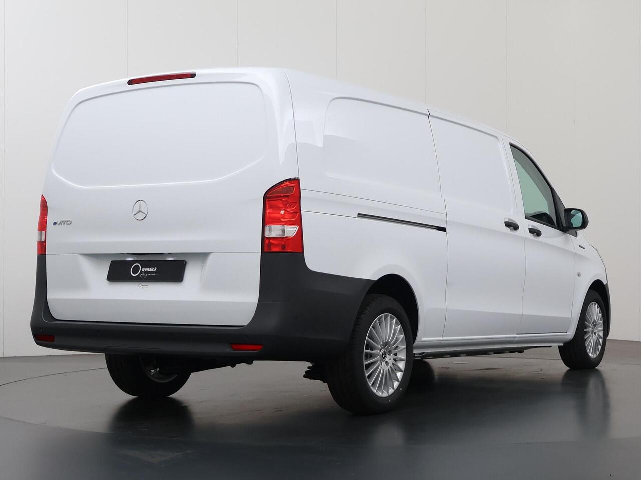 Mercedes-Benz VITO eVito 112 | L3 | 66 kWh | NAVIGATIE | STOELVERWARMING | 2-ZITS | STANDKACHEL | CRUISE CONTROL | DODEHOEKDETECTIE | ACHTERKLEP | PARKEERCAMERA | 280 KM WLTP | RIJASSISTENTIE PAKKET