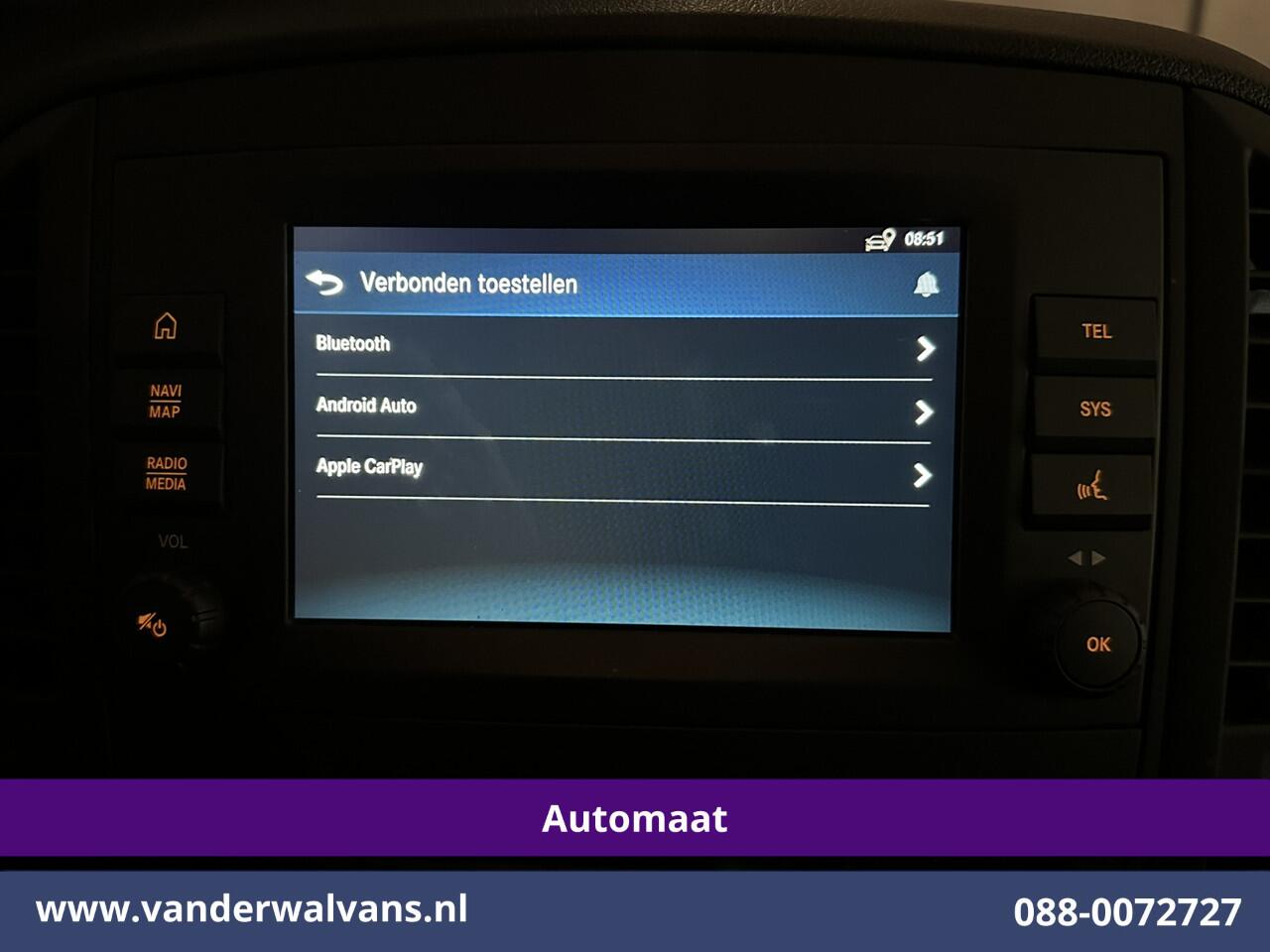 Mercedes-Benz VITO 114 CDI 9G-Tronic Automaat L3H1 Euro6 Fabrieksgarantie Airco | Camera | Apple Carplay | Android Auto Cruisecontrol, 2500kg Trekhaak, Parkeersensoren, Bijrijdersbank