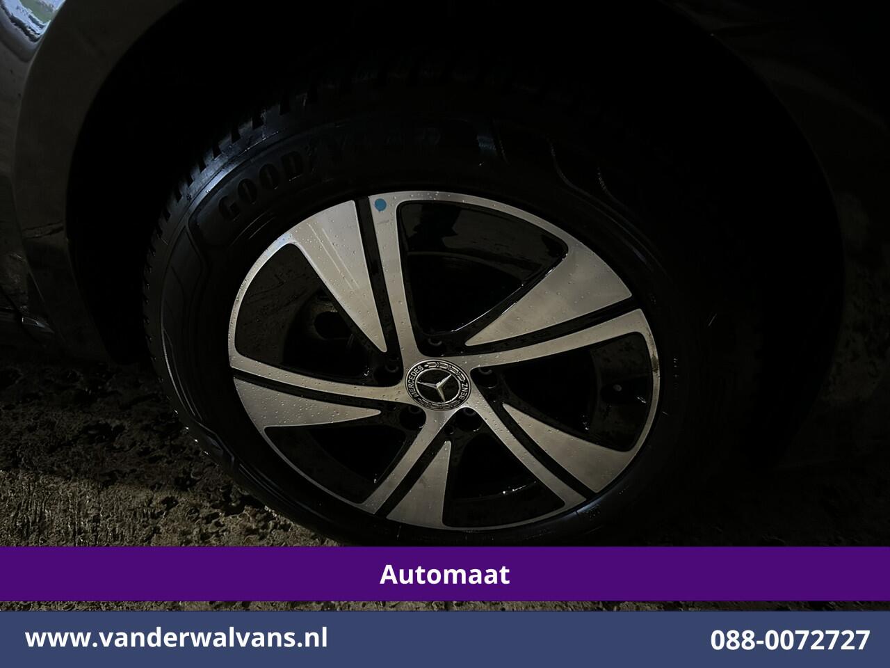 Mercedes-Benz VITO 116 CDI 164pk 9G-Tronic Automaat L2H1 Dubbele Cabine Fabrieksgarantie Euro6 Airco | 2x zijdeur | 5-Zits | 360 graden Camera | Navigatie LED, LM velgen, 2500kg Trekhaak, Adaptieve Cruisecontrol, Parkeersensoren, Isofix, MBUX