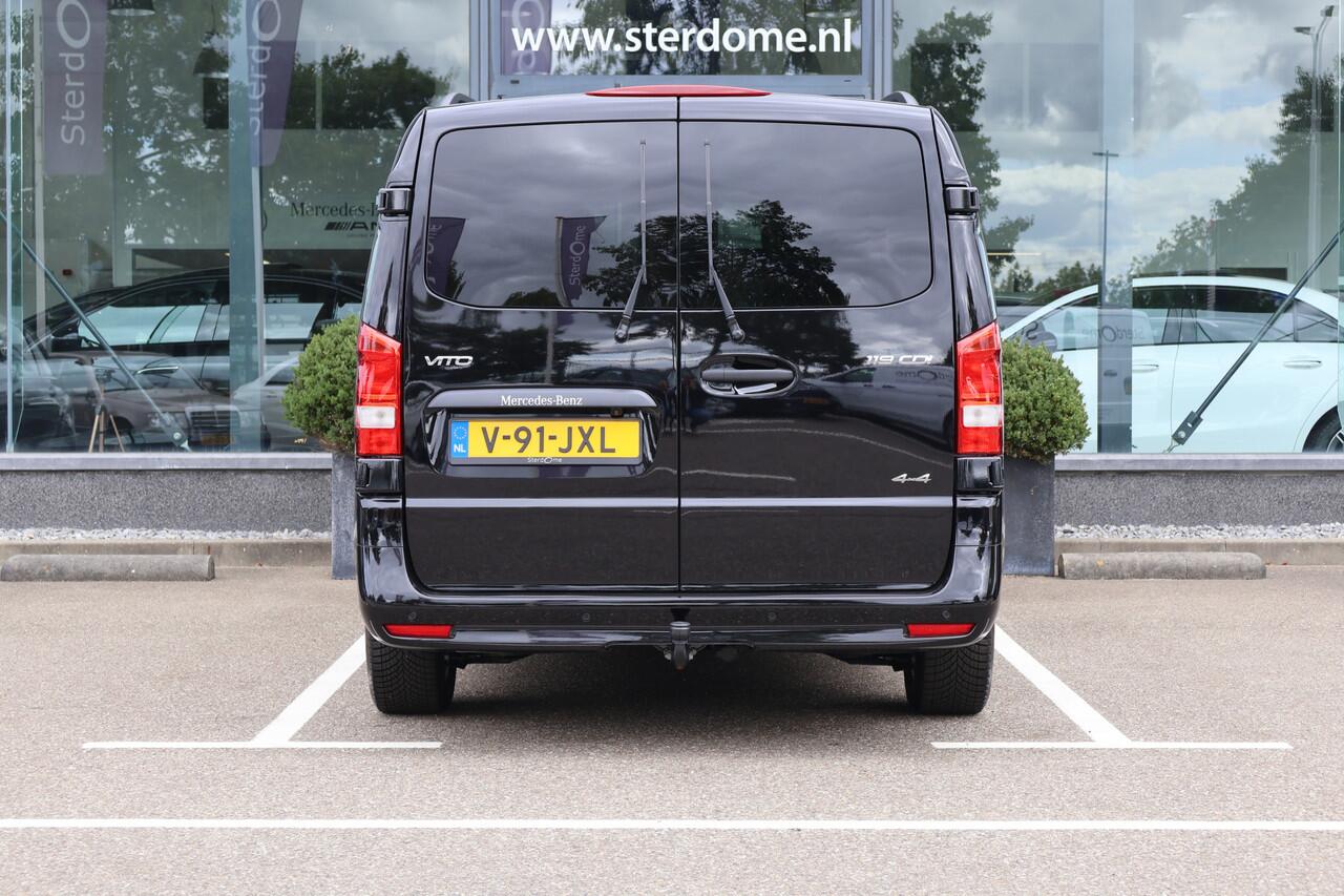 Mercedes-Benz VITO 119 CDI L3 Sportpakket l 4 x 4 l Dubbel Cabine l AIRMATIC l 360 gr Camera l 2,5t AHW | DISTRONIC | gewicht l MBUX l LEDER l Stoelverwarming l 2 x Schuifdeuren l Luchtvering l Luxe Lederen interieur l BPM VRIJ l