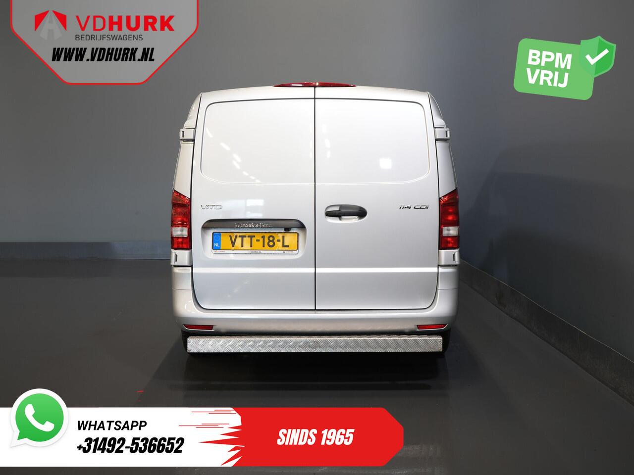 Mercedes-Benz VITO 114 CDI Aut. L3 BPM VRIJ! NL Auto/ Carplay/ Cruise/ DAB/ Camera/ LMV 18"/ Sidebars